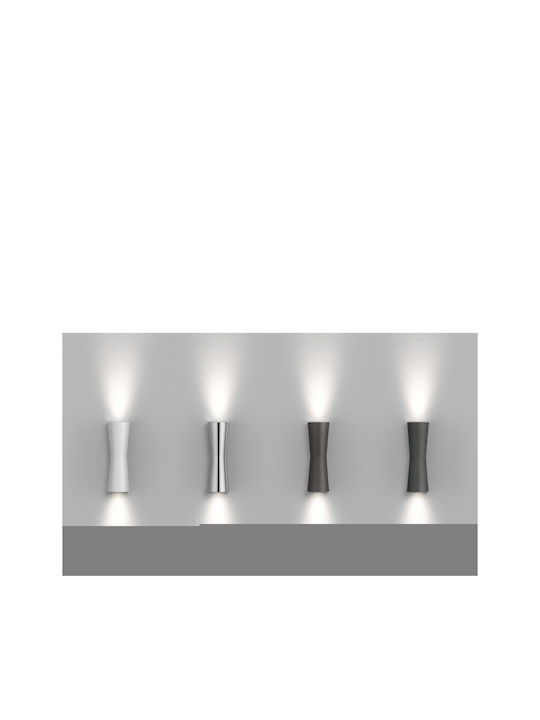 V-TAC Wall-Mounted Outdoor Spot Light GU10 IP44 Double Beam 6x9x16.3εκ.