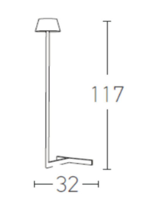 Zambelis Lights Διακοσμητικό Φωτιστικό LED Θερμό Λευκό 3000K 22εκ.