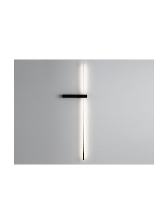 Viokef Modern Lamp Wall with Integrated LED and Warm White Light Black 20x20cm