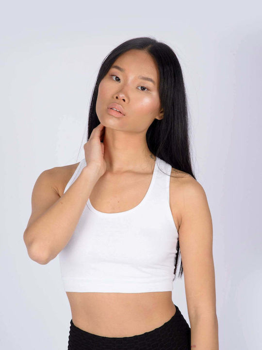Women's Sports Bra without Padding White