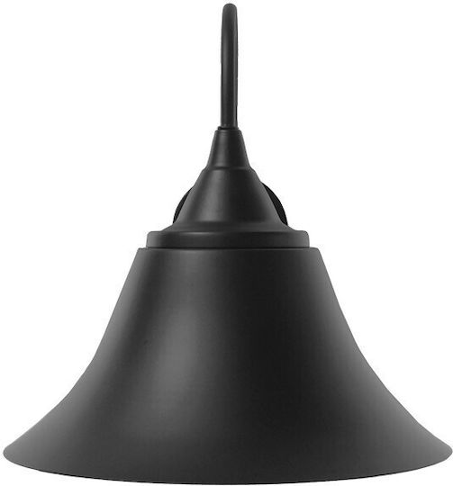 GloboStar Industrial Wall Lamp with E27 Socket Black 30x30cm