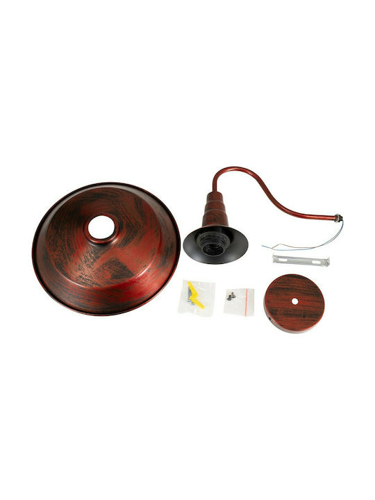 GloboStar Iron Rust Industrial Wall Lamp with E27 Socket Brown 26x32cm