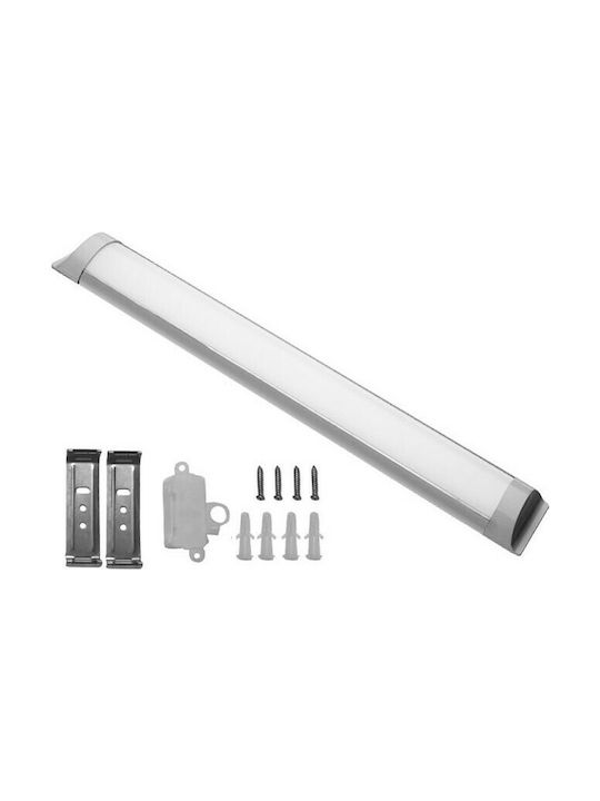 Adeleq Modern Lamp Bathroom with Socket T8 White 120cm