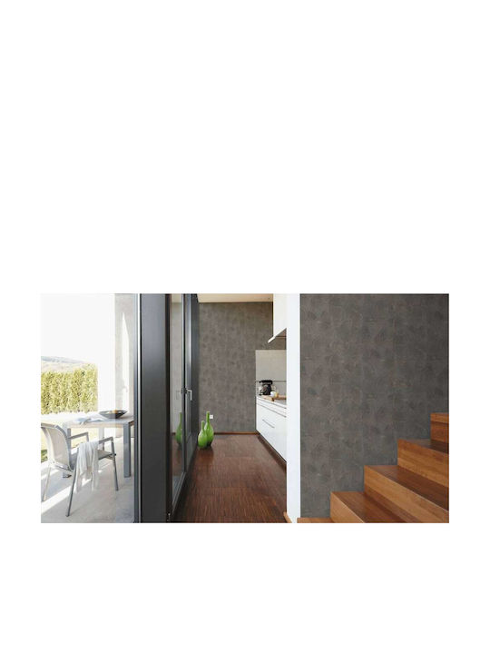 Wall Wallpaper Circles Vinyl Black 1005x53cm Washable