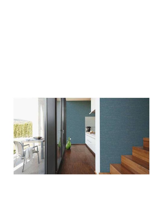 Wall Wallpaper Vinyl Blue 1005x53cm Washable