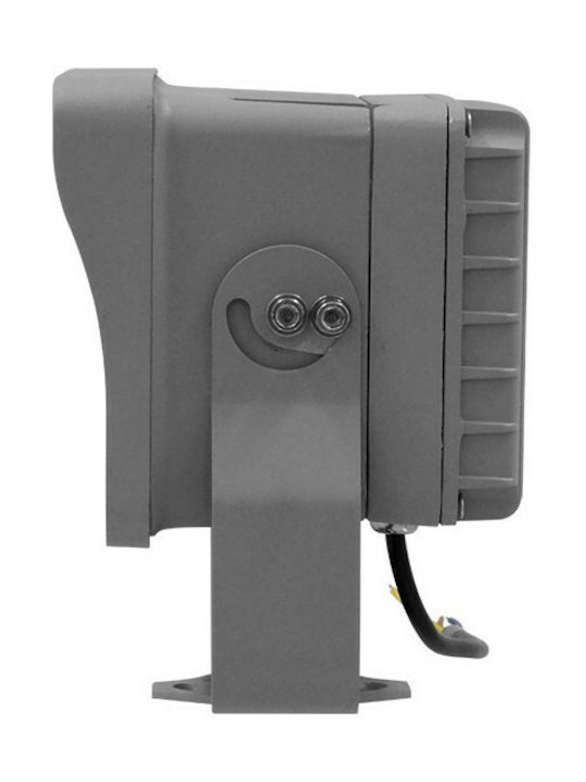 GloboStar FLOOD-XENA Outdoor Lamp LED Wall Washer 24W with Warm White Light IP67 Silver