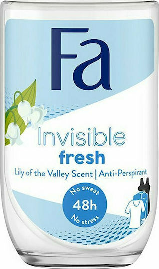 Fa Invisible Fresh Lily Of The Vallery Αποσμητικό 48h σε Roll-On 50ml