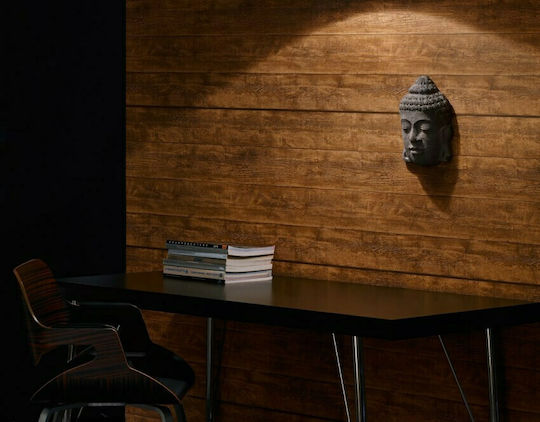 Ταπετσαρία Τοίχου Wood Stone Brown 1000x53cm Ταπετσαρία Τοίχου Wood Stone Brown 1000x53cm