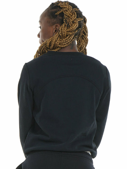 Lang Damen Sweatshirt Schwarz