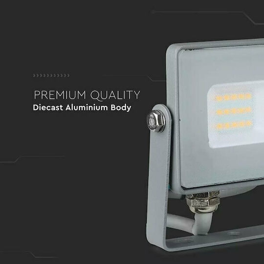 V-TAC Στεγανός Προβολέας LED 10W Ψυχρό Λευκό 6400K IP65
