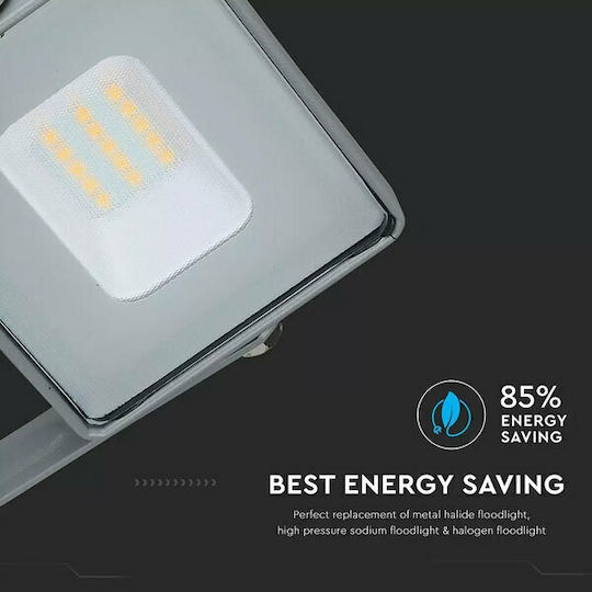 V-TAC Στεγανός Προβολέας LED 10W Ψυχρό Λευκό 6400K IP65