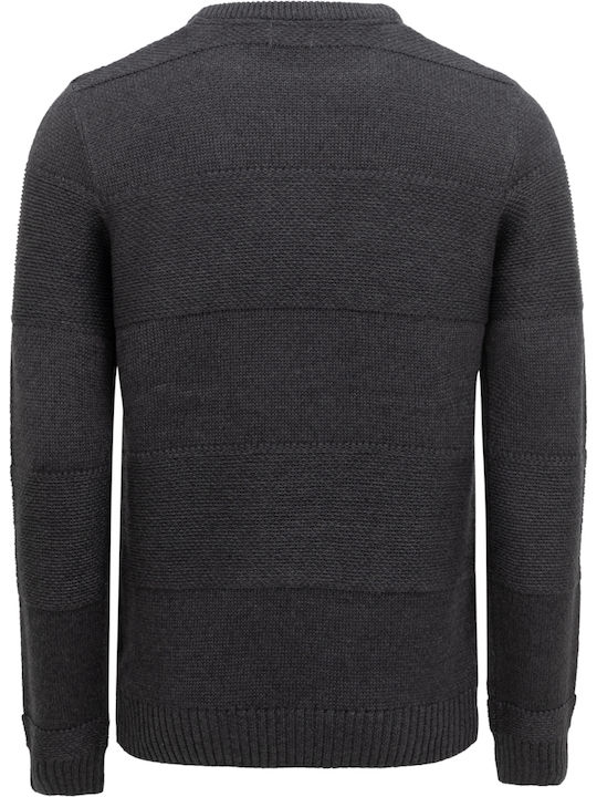 Gnious Men's Long Sleeve Sweater Gray