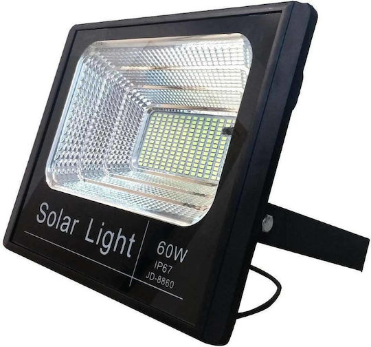 Waterproof Solar LED Floodlight 60W Cold White 6000K with Remote Control IP67