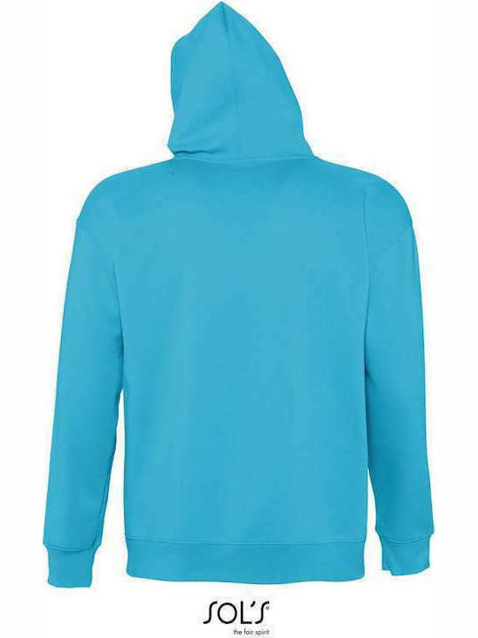 Sol's Slam Women's Long Sleeve Promotional Sweatshirt Light Blue