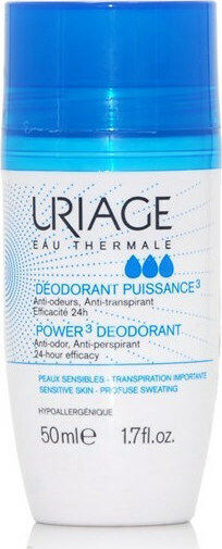 Uriage Power 3 Anti-perspirant Αποσμητικό 24h σε Roll-On 50ml