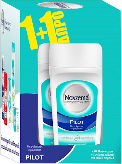 Noxzema Pilot Deodorant 48h In Roll-On 2x50ml