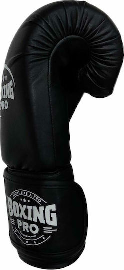 Boxing Pro Boran Γάντια Πυγμαχίας για Αγώνα Μαύρα