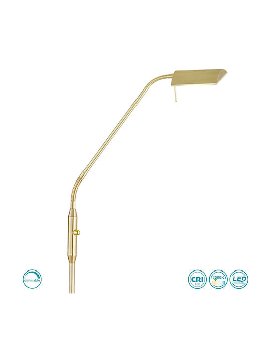 Wofi Cory LED Φωτιστικό Δαπέδου Υ150xΜ27εκ. με Θερμό Λευκό Φως 600lm Χρυσό
