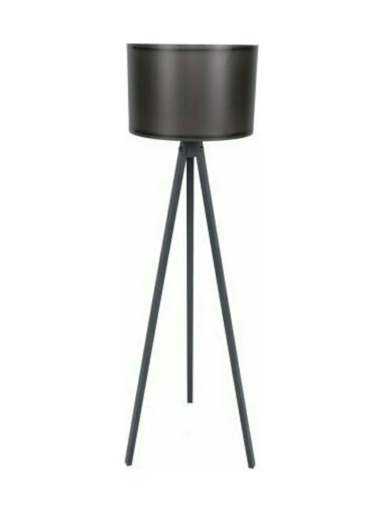 HomeMarkt Floor Lamp H145xW38cm. with Socket for Bulb E27 Black