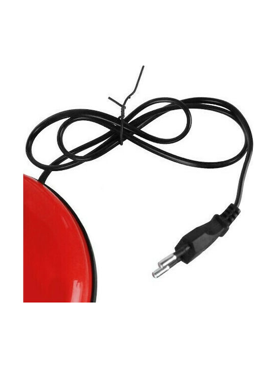 GloboStar Student Office Lamp with Flexible Arm for Socket E27 in Red Color