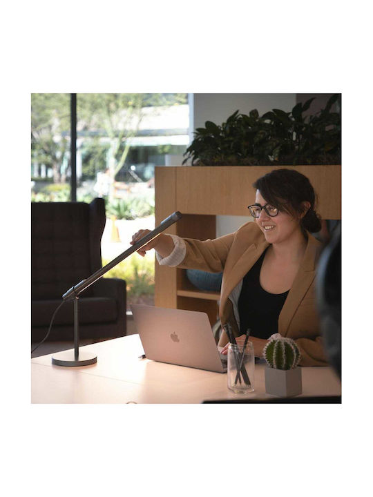 Allocacoc Lightstrip Touch LED Office Lamp with Foldable Arm in Silver Color