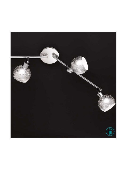Wofi Fara Spot mit 4 Lichtern und mit Fassung G9 in Silber Farbe