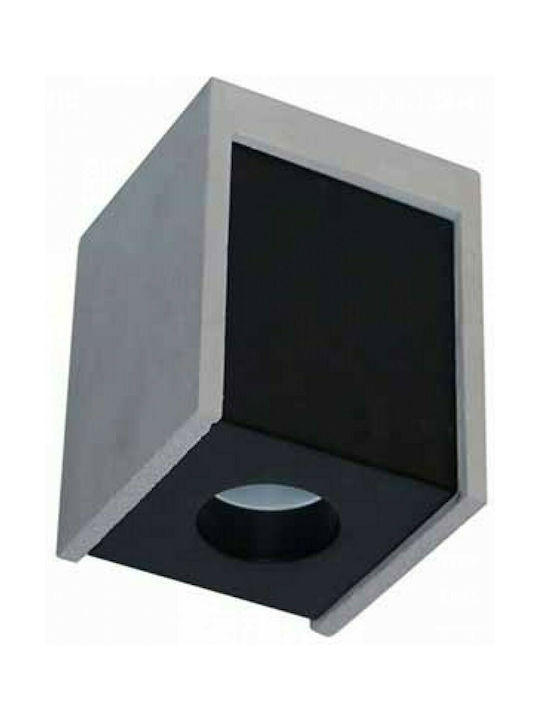 V-TAC VT-860 Μονό Σποτ με Ντουί GU10 σε Γκρι Χρώμα