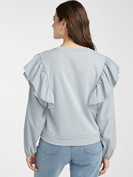 Vero Moda Winter Women's Blouse Long Sleeve Light Blue