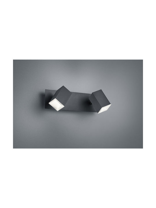Trio Lighting Lagos Double LED Spot in Black Color