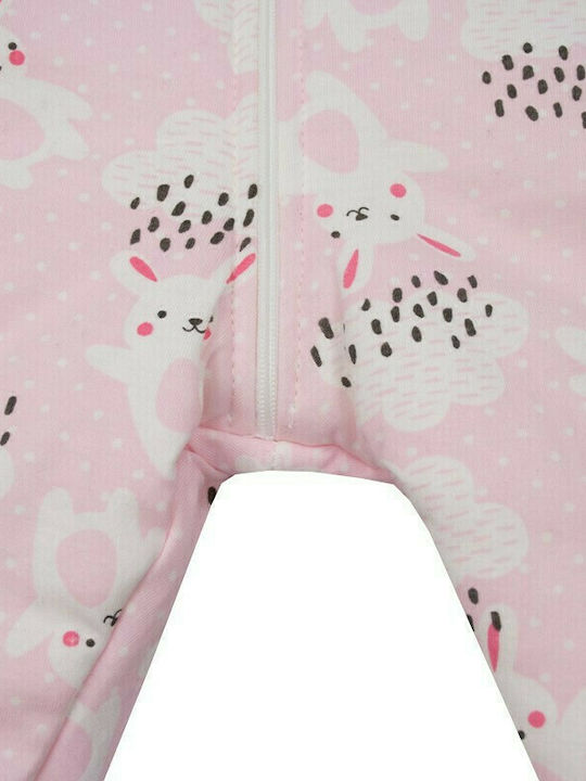 Kamtex Baby Χειμερινός Υπνόσακος με Πόδια Rabbits Ροζ