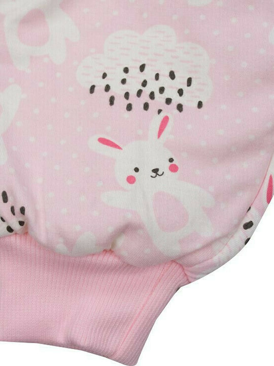 Kamtex Baby Χειμερινός Υπνόσακος με Πόδια Rabbits Ροζ