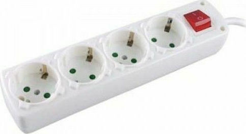 SAS Power Strip 4 Positions with Switch and Cable 5m