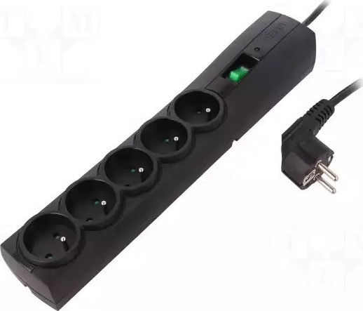 Ever Classic Power Strip 5 Positions with Switch and Cable 3m