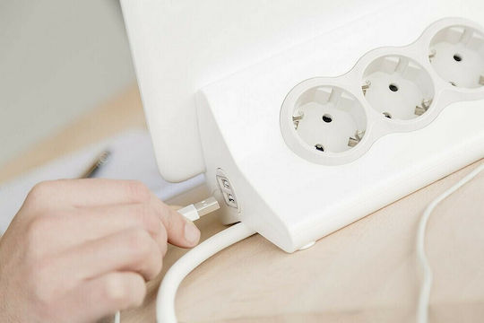 Legrand Power Strip 3 Positions with 2 USB-A and Cable 1.5m