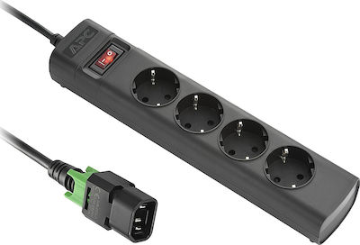 APC 4-Outlet Power Strip 1.5m Black