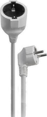 Eurolamp Extension Cable Cord 3x1.5mm²/5m White