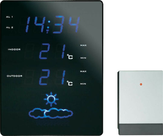 Technoline WS 6820 Ασύρματος Μετεωρολογικός Σταθμός Ψηφιακός Επίτοιχος / Επιτραπέζιος Μαύρος