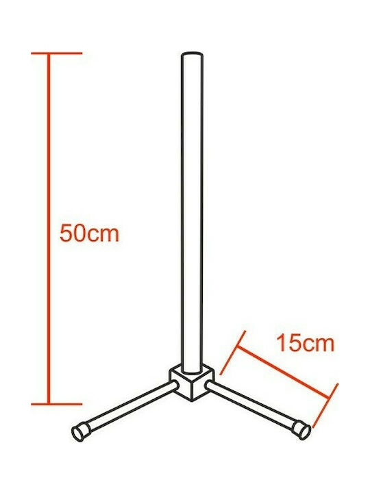 GloboStar LED Φωτιστικό Δαπέδου Υ50εκ. Μαύρο GloboStar LED Φωτιστικό Δαπέδου Υ50εκ. Μαύρο