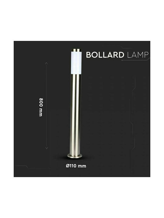 V-TAC V-TAC Außenstehlampe für Außenbereich 60W IP44 für E27 Lampenbirnensockel Silber