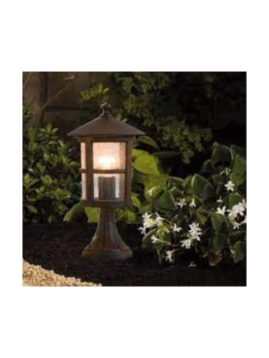 Viokef Skiathos Φωτιστικό Φαναράκι Εξωτερικού Χώρου 60W IP54 για Ντουί E27 Καφέ