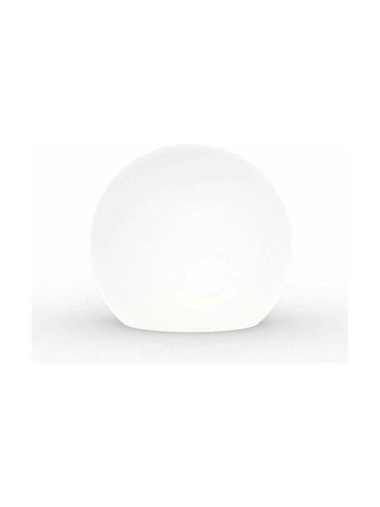 Nowodvorski Cumulus L Outdoor Floor Lamp Globe 9W with Warm White Light IP44 White