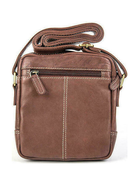 Fetiche Leather Leder Herrentasche Schulter / Crossbody Braun