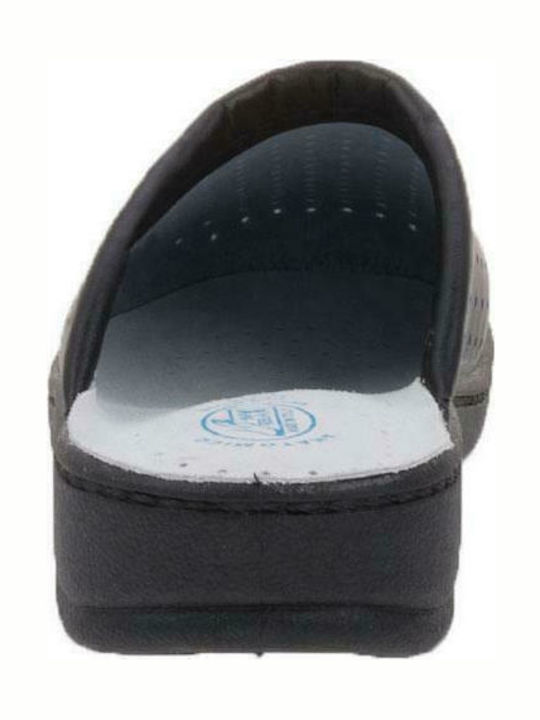 Max Relax Herren Anatomisch Clogs Schwarz