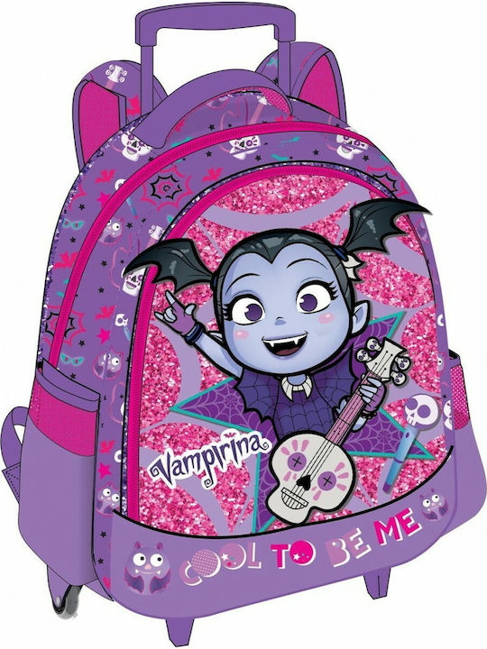 Diakakis Vampirina School Bag Trolley Kindergarten in Purple color