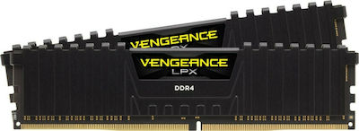 Corsair Vengeance LPX 32GB DDR4 RAM με 2 Modules (2x16GB) και Ταχύτητα 3600 για Desktop