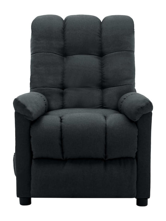 Relaxsessel Friseurwaschbecken mit Fußhocker Dark Grey 74x99x102cm
