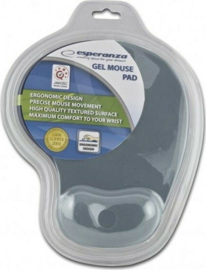 Esperanza Gel Mouse Pad 230mm with Wrist Support Gray EA137Y