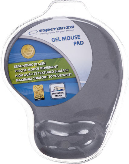 Esperanza Gel Mouse Pad 230mm with Wrist Support Gray EA137Y