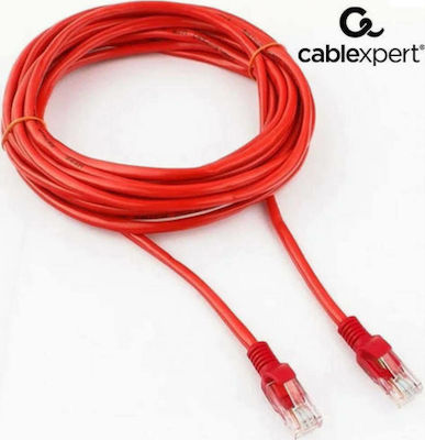 Cablexpert U/UTP Kat.5e Ethernet-Netzwerkkabel 5m Rot 1Stück