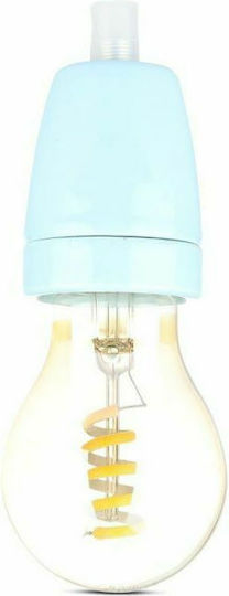 V-TAC VT-799 Steckdosenverlängerung für Steckdose E27 in Blau Farbe Set 1Stück 3798
